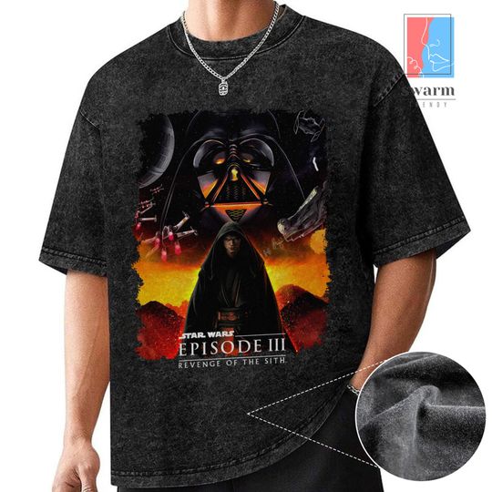 Revenge of the Sith Starwars Washed Shirt, Anakin Skywalker Darth Vader Shirt, Revenge of the Sith Starwars 20th Anniversary, May The 4th