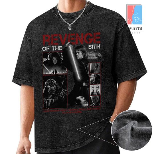 Revenge of the Sith Starwars Washed Shirt, Anakin Skywalker Darth Vader Shirt, Revenge of the Sith Starwars 20th Anniversary, May The 4th