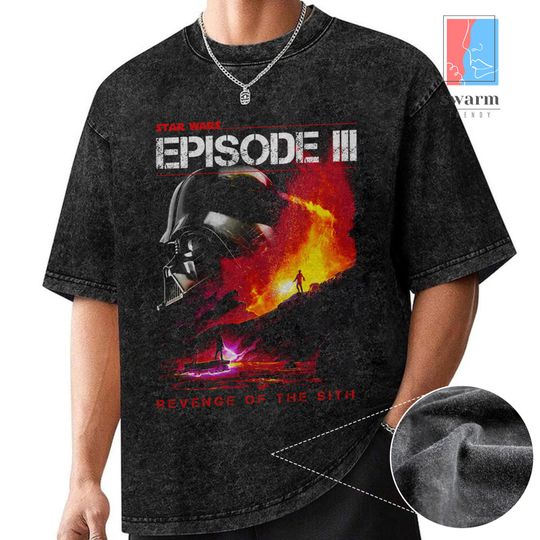Revenge of the Sith Starwars Washed Shirt, Anakin Skywalker Darth Vader Shirt, Revenge of the Sith Starwars 20th Anniversary, May The 4th