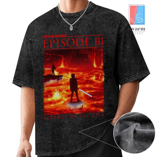 Starwars Revenge of the Sith Vintage Washed Shirt, Revenge of the Sith 20th Anniversary, Anakin Skywalker Darth Vader Shirt, May The 4th