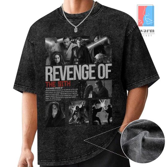 Starwars Revenge of the Sith Vintage Washed Shirt, Revenge of the Sith 20th Anniversary, Anakin Skywalker Darth Vader Shirt, May The 4th