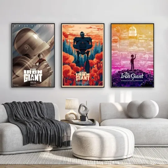The Iron Giant 19994 Movie Poster, Gift for Mother's Day Father's Day