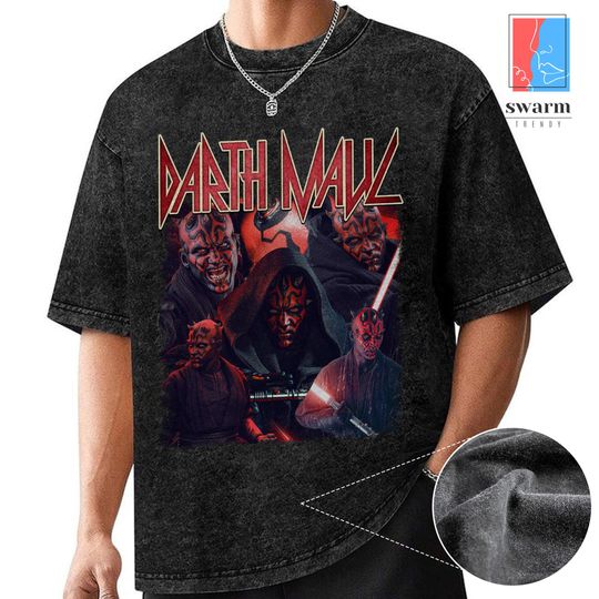 Starwars Darth Maul Vintage Washed Shirt, Revenge of the Sith Shirt, Starwars  Wash Shirt, Disneyland May The 4th Galaxy's Edge