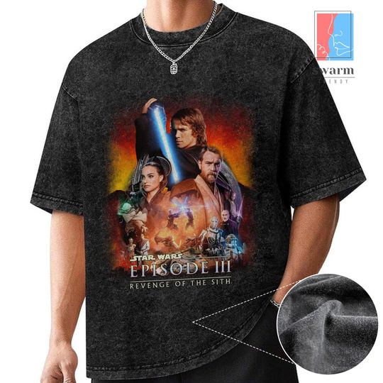 Revenge of the Sith Starwars Washed Shirt, Anakin Skywalker Darth Vader Shirt, Revenge of the Sith Starwars 20th Anniversary, May The 4th
