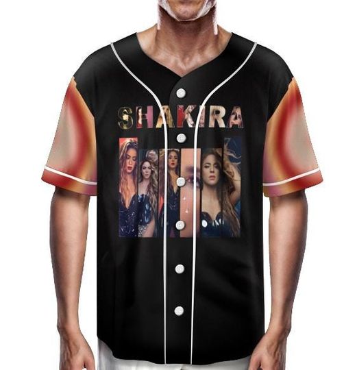 Shakira 2025 Concert Baseball Jersey, Las Mujeres Ya No Lloran World Tour Jersey, LMYNL, Shakira Fan Jersey, Shakiras World Tour