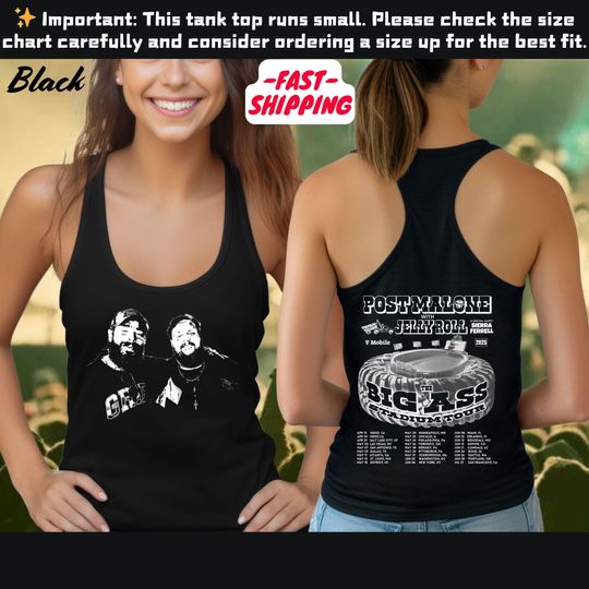 Post Malone Kids Double Sided Tank Top 2025 Tour