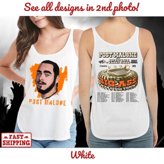 Next Level 5033 Vintage Tank Top, Post Malone Tour 2025