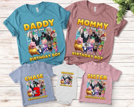 Sing Birthday Shirt, Personalized Sing Movie Shirt, Sing Pig Birthday Shirt, Sing Family Party Shirt, Birthday Boy, Kids Gifts
