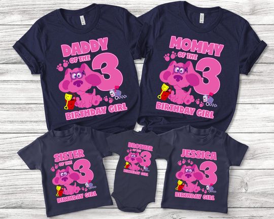 Blues Clues Birthday Shirt/Blue Dog Family Shirt/Blue Dog Family Matching Birthday Shirt/Birthday Boy Shirt/Family Party Shirt