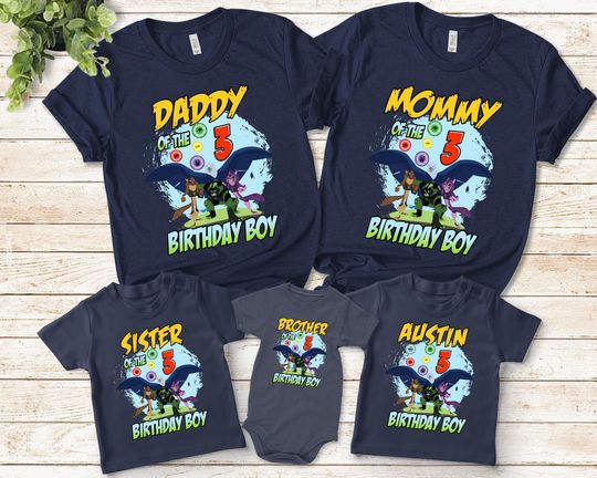 Personalized Wild Kratts Birthday Shirt, Wild Kratts Matching Shirts, Custom Birthday Shirts, Family Matching, Birthday Party