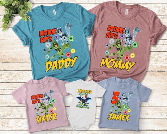 Personalized Wild Kratts Birthday Shirt, Family Party Shirt, Wild Animals Shirt, Adventure Birthday Matching Shirt, Birthday Gift