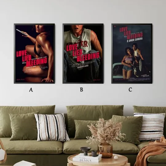 Love Lies Bleeding 2024 Movie Poster, Gift For Mother's Day, Father's Day