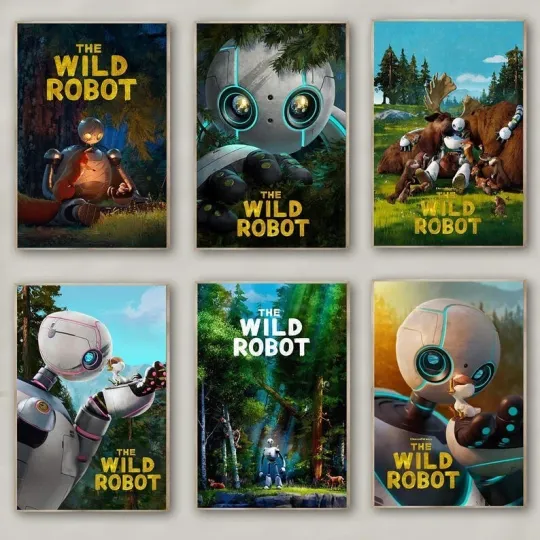 Discover The Wild Robot Movie Poster, Gift for Mother's Day Father's Day