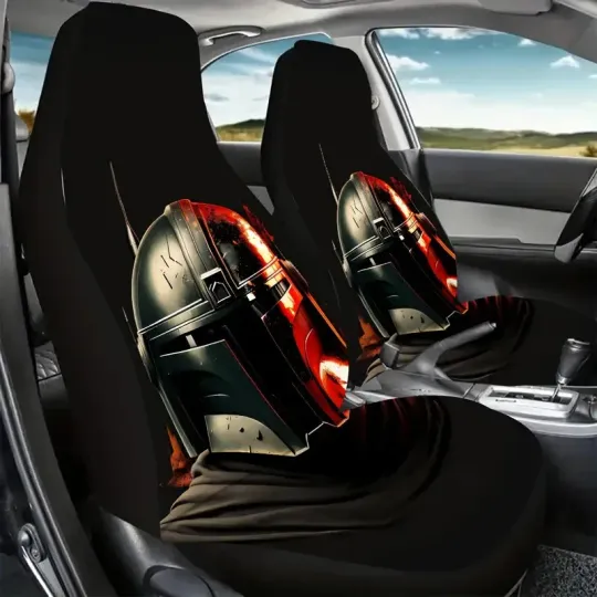 The Mandalorian Boba Fett Star Wars Fan Gift Happy Father's Day Car Seat Covers