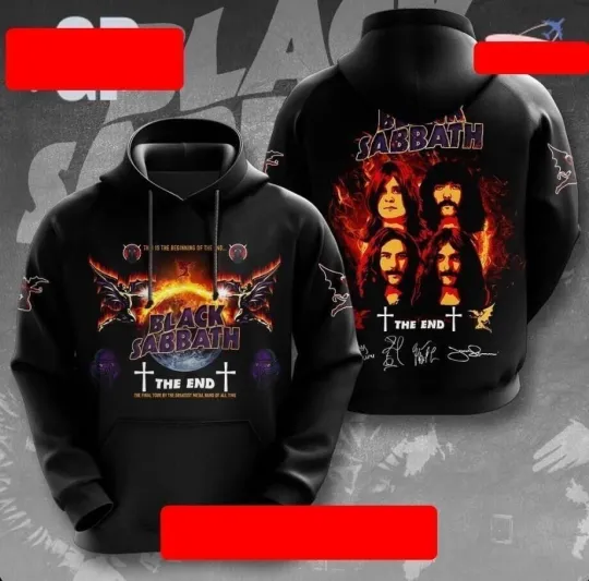 Black Sabbath The End Hoodie -Unisex Hoodie 3d