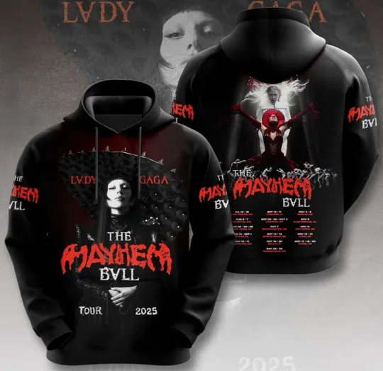 Best Shirt Ld ga 3D  Hoodie Fan Gift All Size New The Mahem Tour 2025