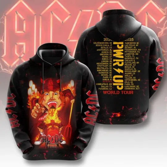 AC.DC World Tour 2025 3D Hoodie