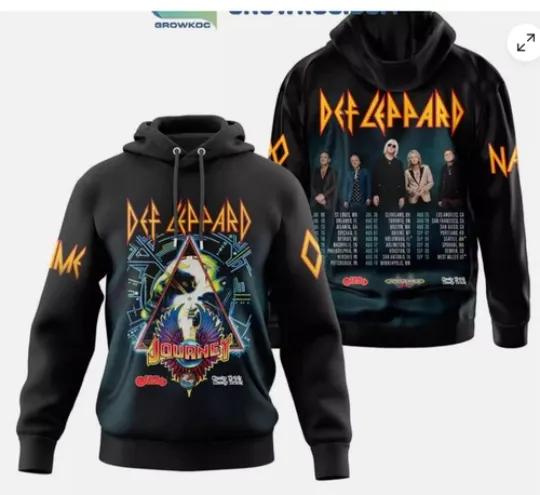 Def Leppard And Journey Performance Tour Hoodie 3d