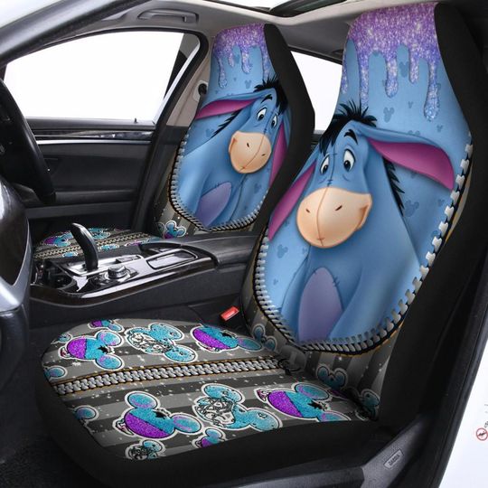 Eeyore Car Seat Cover, Winnie The Pooh Seat Protector, Disney Carseat Cover, Funny Eeyore Car Covers, Car Decoration