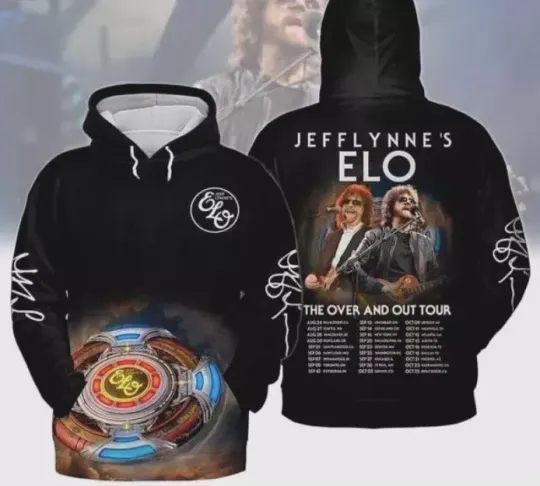 Jeff Lynnes Elo The Over And Out Tour 2024 Hoodie 3D
