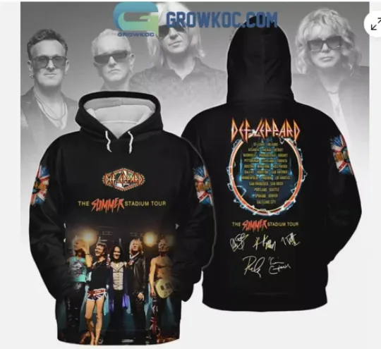 Def Leppard The Summer Stadium Tour Hoodie 3d