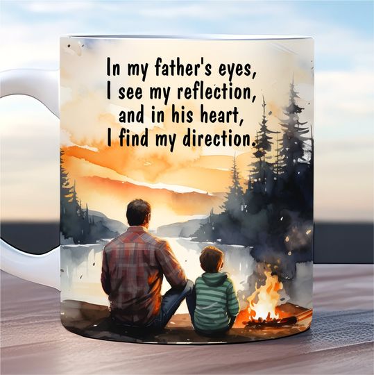 Father Son Quote Mug Wrap Bundle, 11oz and 15oz Mug Template, Father's Day Mug Wrap Sublimation Best Dad Mug Wrap, I Love You Dad Mug Wrap