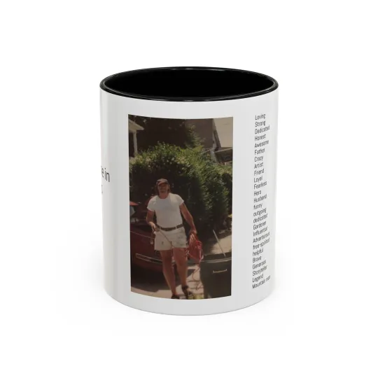 Discover Personalized Accent Coffee Mug, Custom Gift for Dad, Thoughtful Father's Day