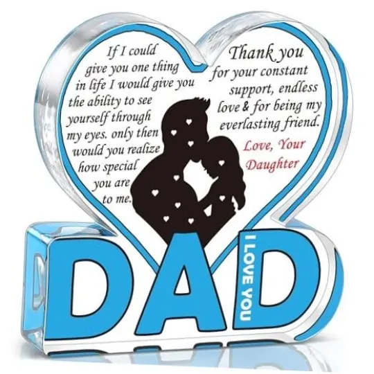 Fathers Day Dad Gifts from Daughter, New Dad Daddy Birthday Gifts, Dad-Daughter