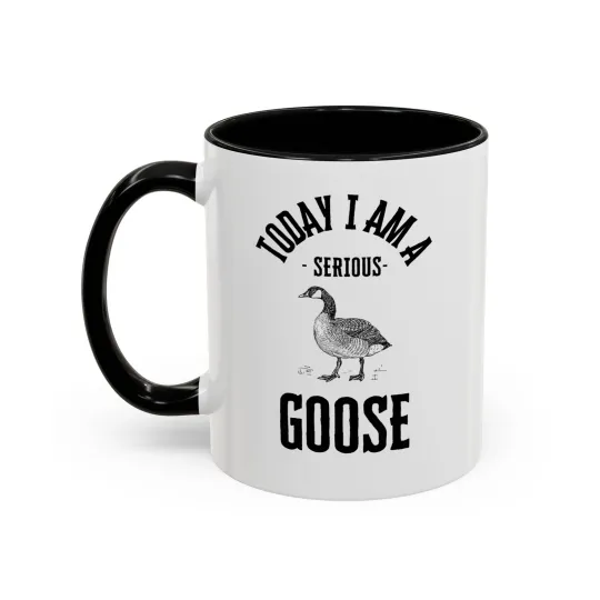 Goose Accent Mug, Funny Silly Goose Gift, Quirky Office Drinkware, Father's Day