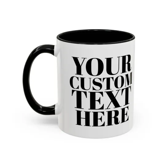 Discover Custom Personalized Coffee Mug 11 oz  Accent Color