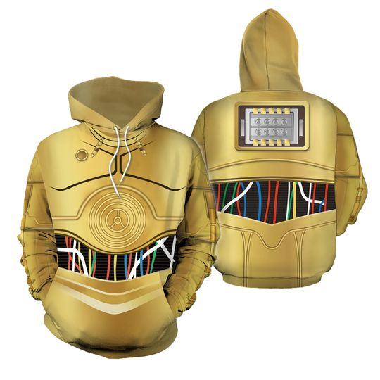 Star Wars C-3PO Costume Hoodie Sweatpants