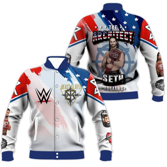 Seth Rollins The Architect Baseball Jacket Wrestling Entertainment