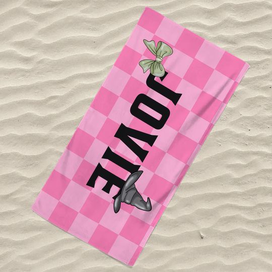 Wicked Beach Towel, Custom Name Towel, Gift for Wicked Fan, Unique Gift for Kids, Wicked Birthday Party Favor, Personalized Name Beach Towel