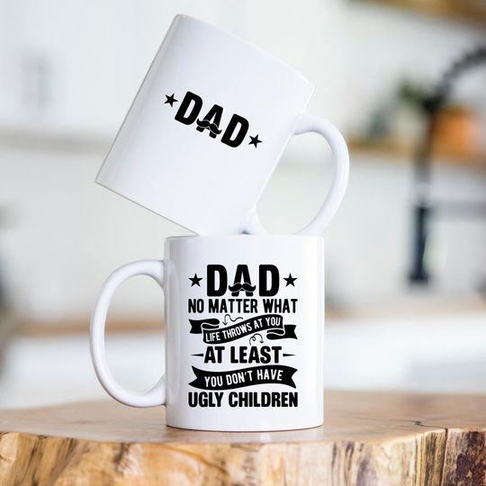 Personalised Dad Mug. Gift for Dad from the kids. Custom Dad mug from the kids. Funny Dad Mug from kids. Funny Dad mug. Dad Mug funny kids