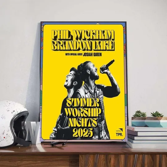 Phil Wickham And Brandon Lake Summer Worship Nights Tour 2025 Poster