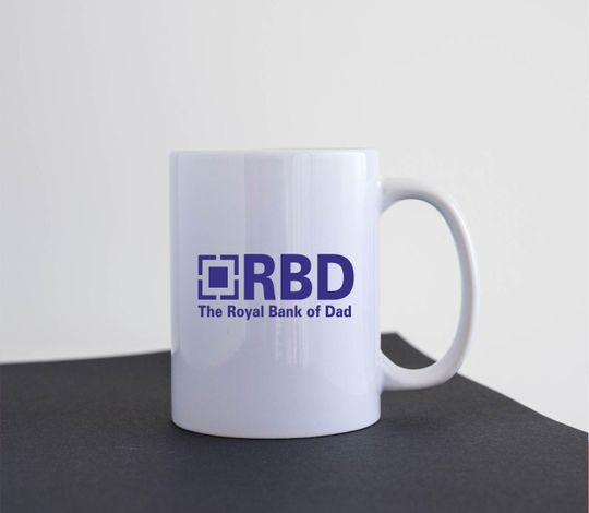 Funny Mug Coffee Tea Cup Gift Idea Rude Mug Ceramic Royal Bank Of Dad M026