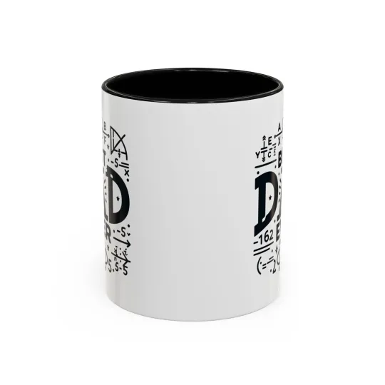 Math Best Dad Ever Coffee Mug for Math Lovers, Happy Father's Day, Dadda