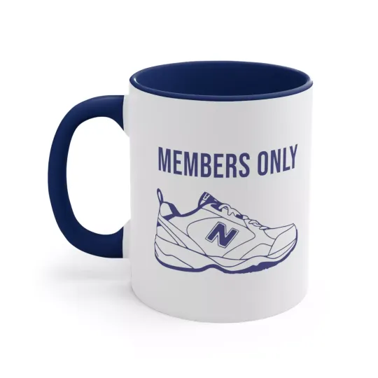 New Balance Members Only 11 oz Mug | Funny Dad Gift | Fathers Day Dad Joke Cup