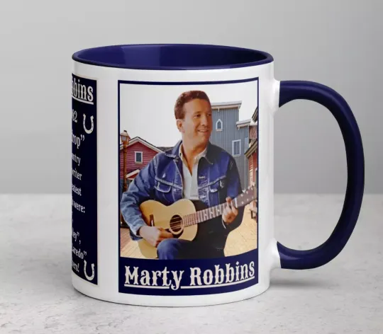 Marty Robbins Legendary Country singer songwriter New Premium Coffee Cup 11oz