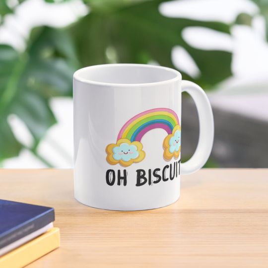 BlueyDad Oh Biscuits, Mum Dad Cartoon, Mother's Father's Day Coffee Mug