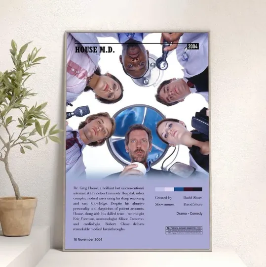 House M.D. Movie Poster, Gift For Mother's Day Father's Day