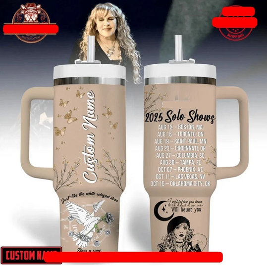 Stevie Nicks 2025 Solo Shows Custom 40oz Tumbler 40oz with Handle