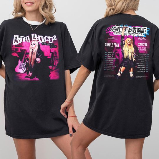 Avril Lavigne Fan Shirt, Avril Lavigne Greatest Hits Tour 2025 Shirt, Avril Lavigne Merch, Avril Lavigne 2025 Concert, Avril Lavigne Shirt