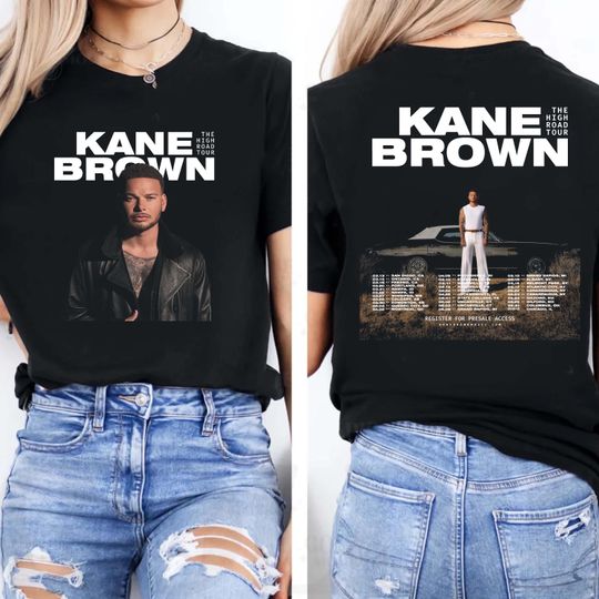 Discover 2025 Kane Brown The High Road Tour Shirt, Kane Brown 2025 Concert, Kane Brown Fan Gifts, Kane Brown Merch, Kane Brown Country Music Shirt