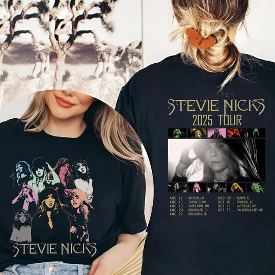 2025 Stevie Nicks Tour T-Shirt, Stevie Nicks Fan Shirt, Stevie Nicks 2025 Concert Shirt, 90s Vintage Stevie Nicks Shirt