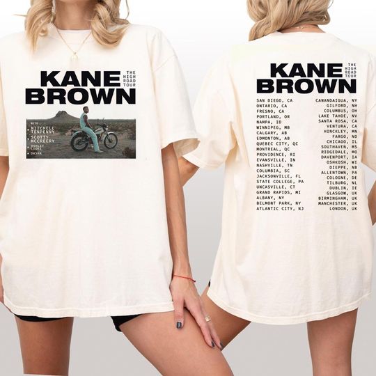 2025 Kane Brown The High Road Tour Shirt, Kane Brown Fan Gifts, Kane Brown Merch, Kane Brown 2025 Concert, Kane Brown Country Music Shirt