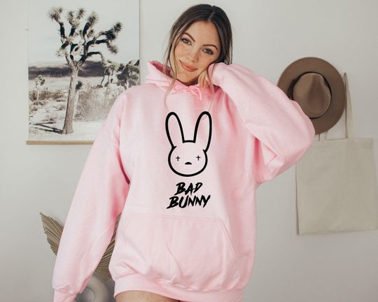 Bad Bunny Hoodie, Bad Bunny Logo Hoodie