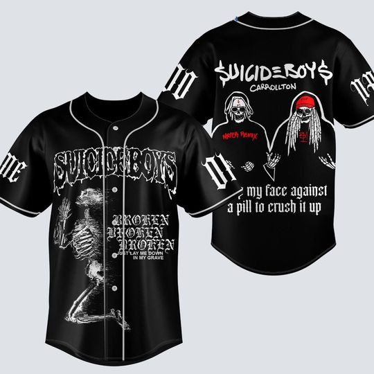 Personalized Suicideboy Merch Jersey, Suicideboy G59 Baseball Jersey, Greyday Tour Shirt, City Morgue Tshirt, Music Tour 2025 Gift