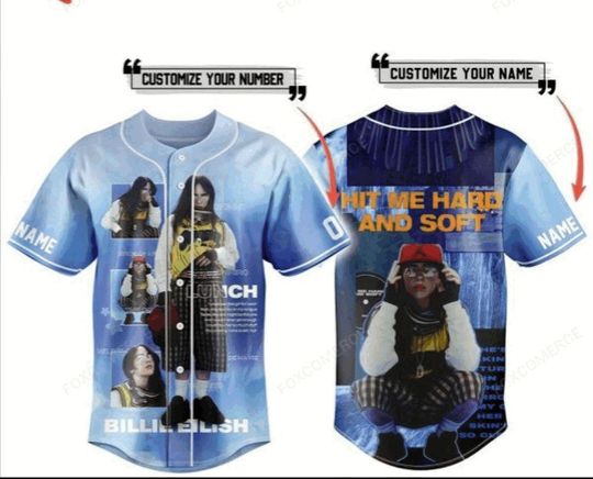 Billie Eilish Lunch With Hit Me Hard And Soft Tour 2025 Custom Jersey