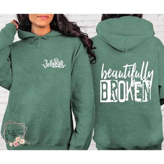Beautifully Broken Tour Jelly Roll Hoodie, Jelly Roll Graphic Hoodie, Jelly Roll Concert Shirt
